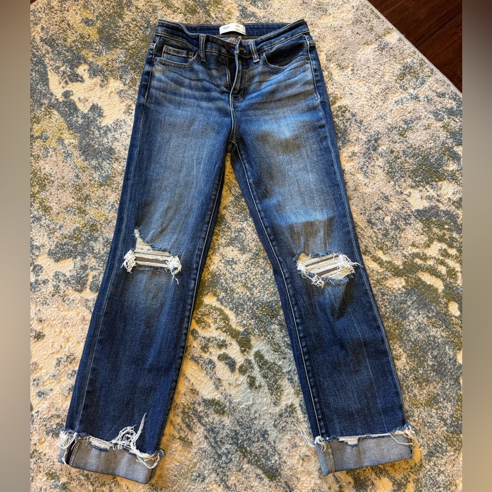 BKE Andi Cropped Straight Stretch Cuffed Jean
